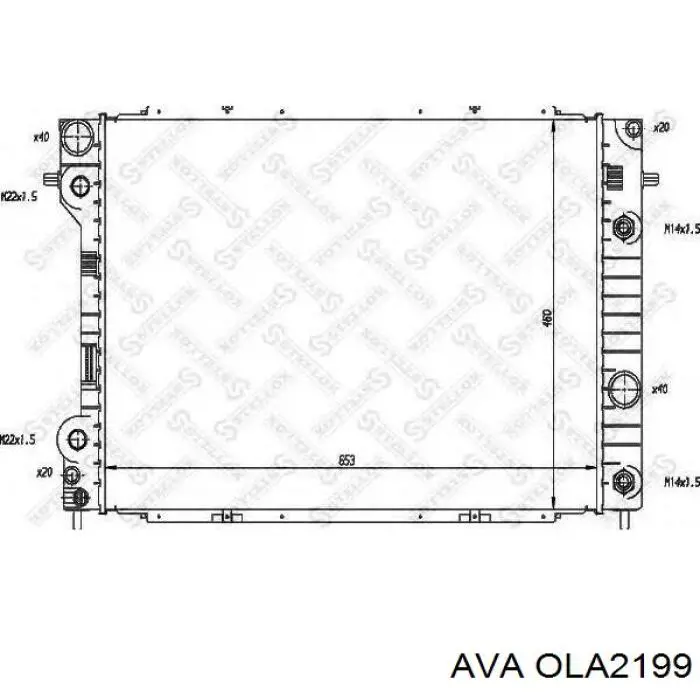 OLA2199 AVA Радиатор основной