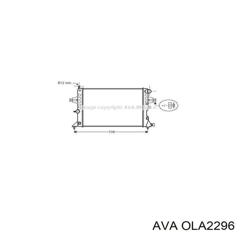 Радиатор охлаждения двигателя AVA OLA2296 цена, от 46.92 USD