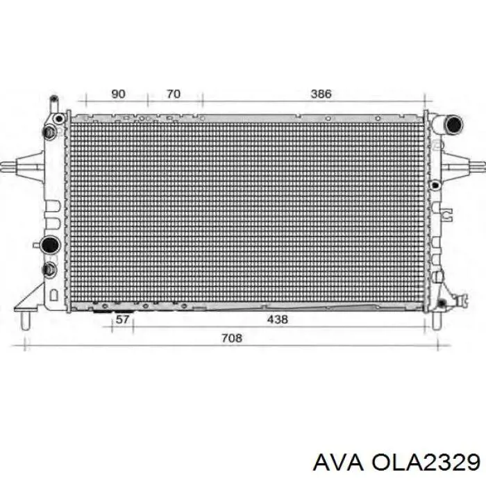 Радиатор OLA2329 AVA
