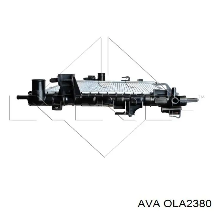 Радиатор охлаждения двигателя AVA OLA2380 цена, от 54.05 USD