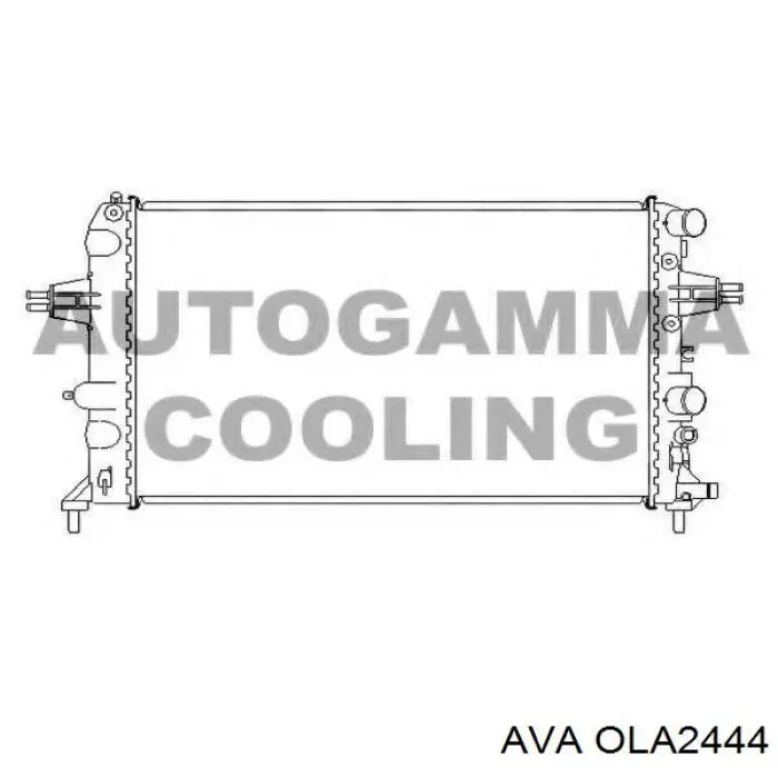 Радиатор охлаждения двигателя AVA OLA2444 цена, от 72.01 USD