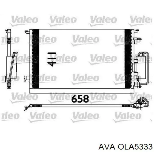 OLA5333 AVA радиатор кондиционера