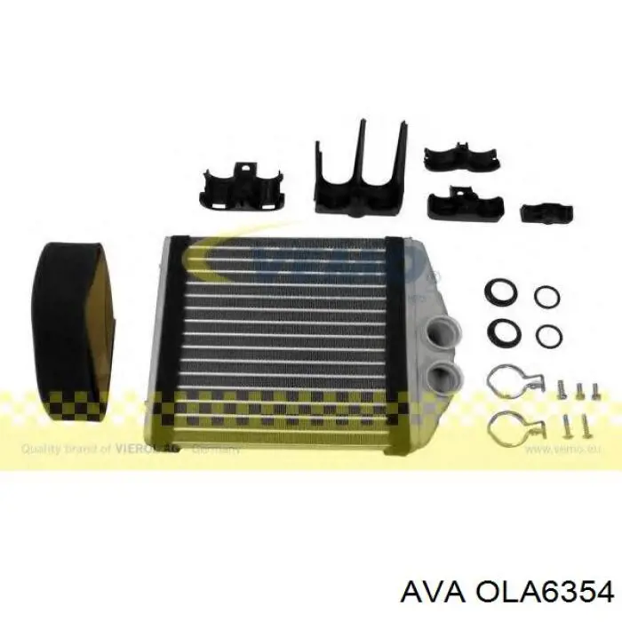 OLA6354 AVA Радиатор отопителя салона
