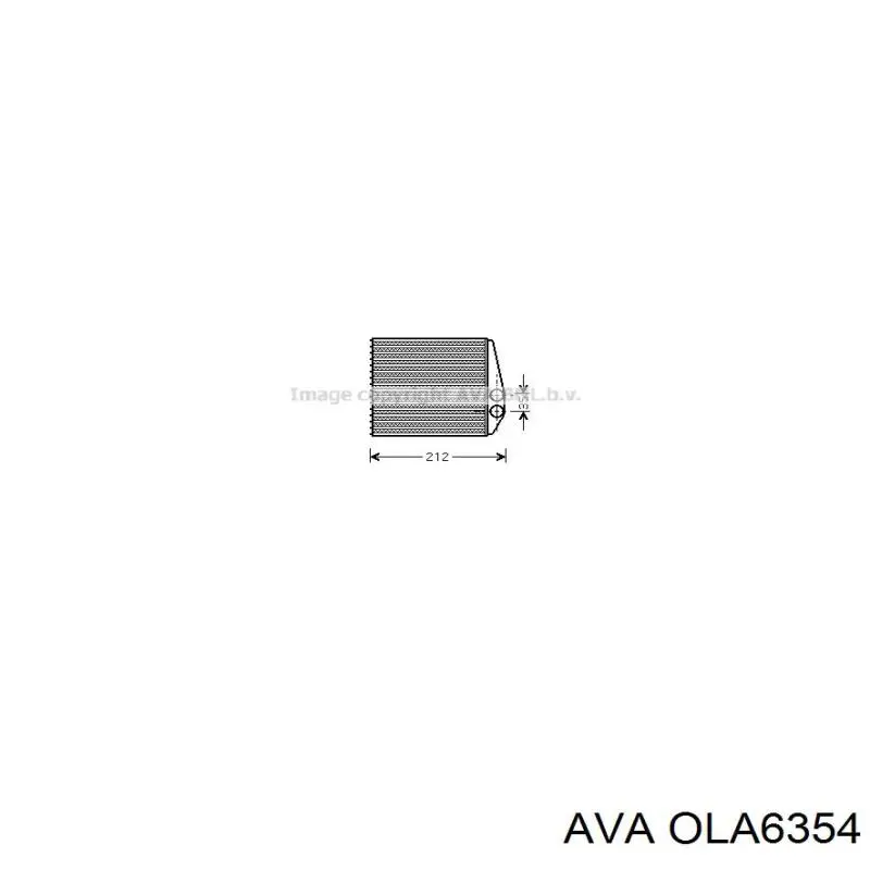 OLA6354 AVA радиатор печки