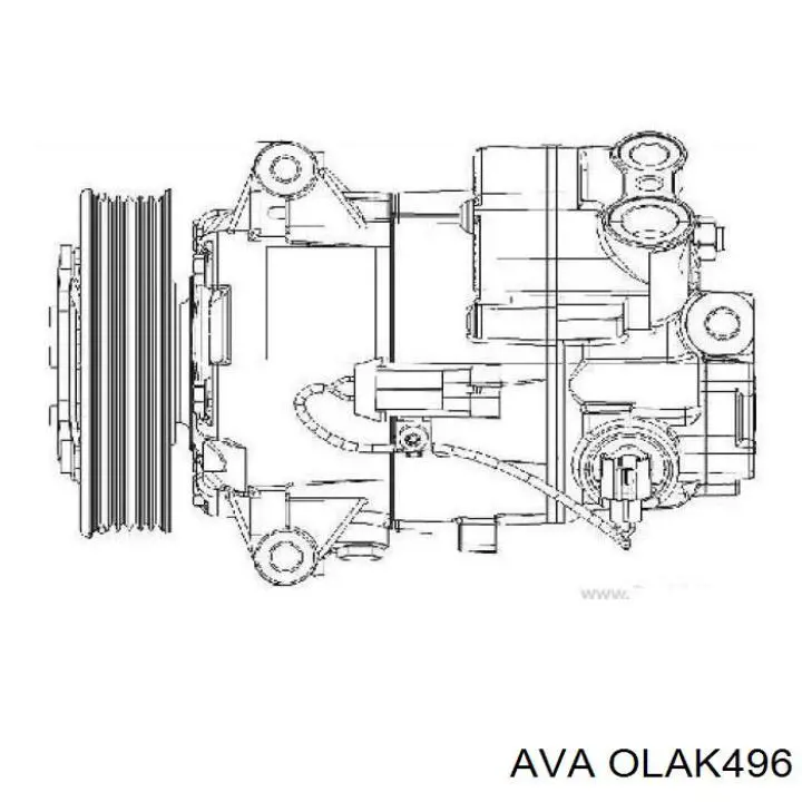 OLAK496 AVA Компрессор хладагента