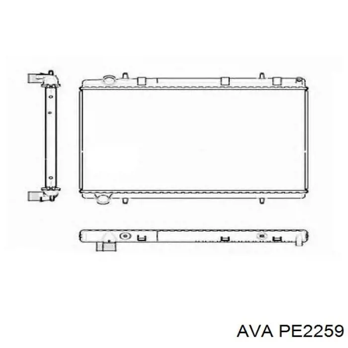 Купить PE2259 AVA Радиатор водяной