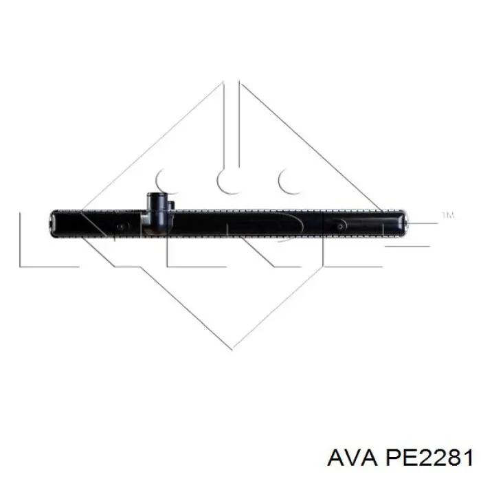 Радиатор охлаждения двигателя AVA PE2281 цена, от 89.72 USD