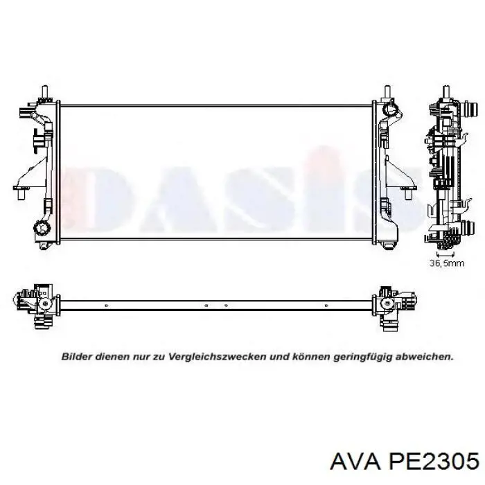 Радиатор PE2305 AVA