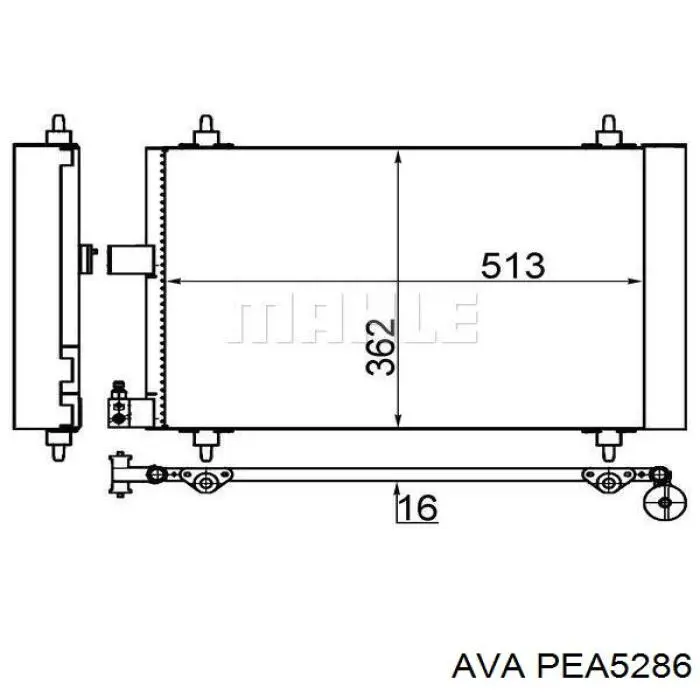 PEA5286 AVA Конденсатор