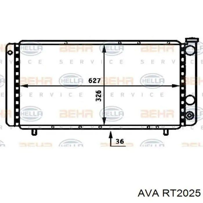 Радиатор основной на Renault 30  127