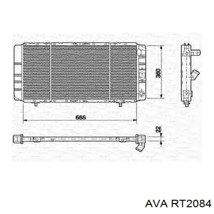 RT2084 AVA радиатор