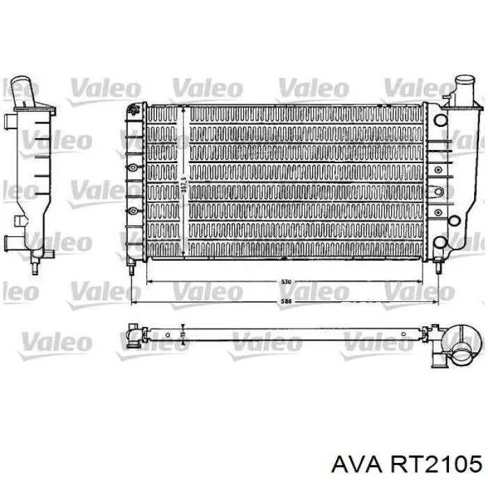 Радиатор 7701415003 Renault (RVI)