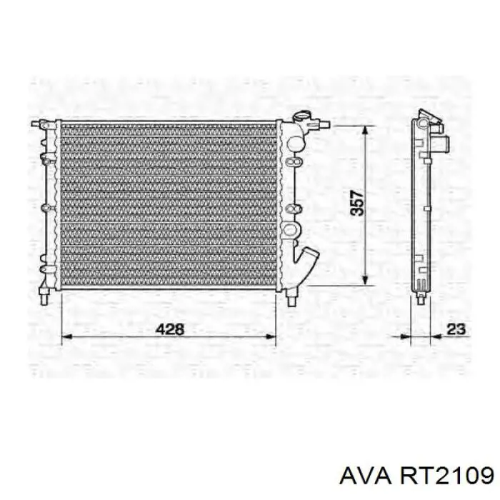 Радиатор RT2109 AVA