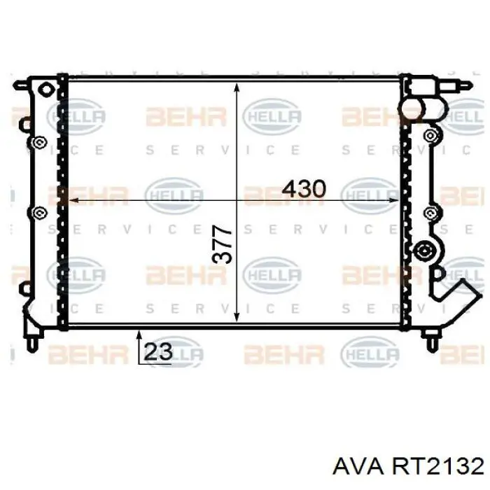 Радиатор RT2132 AVA