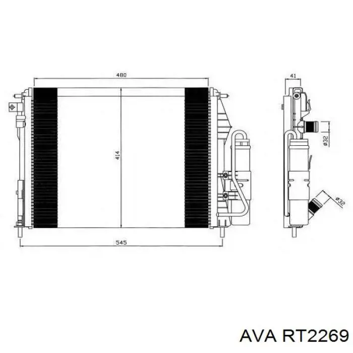 Радиатор RT2269 AVA