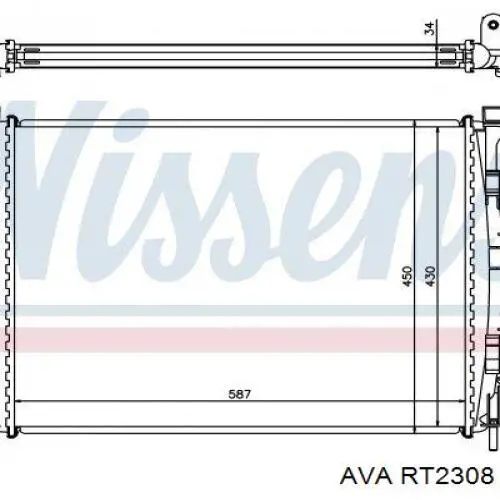 Радиатор RT2308 AVA