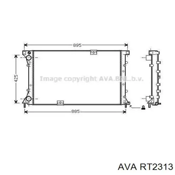 Радиатор RT2313 AVA