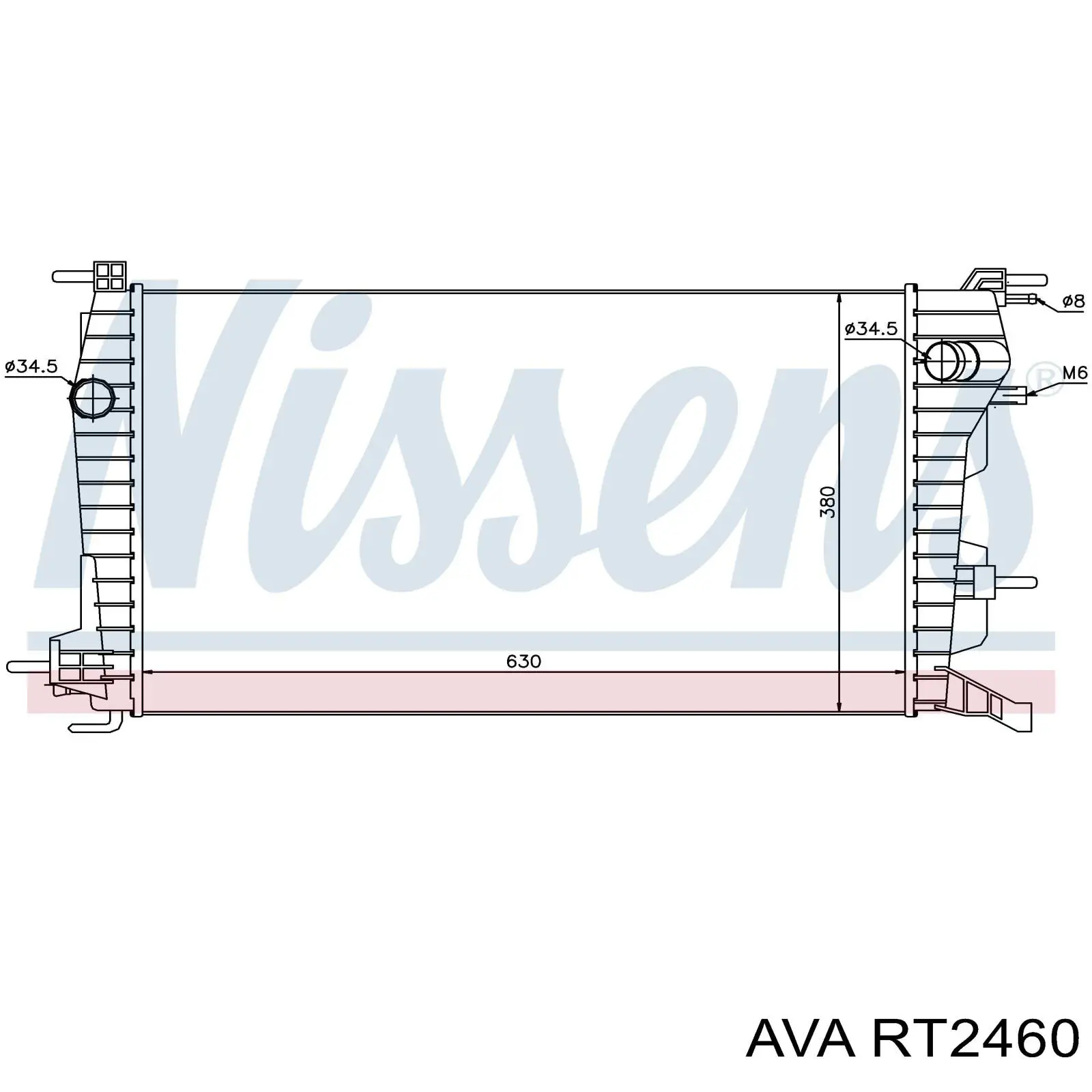 Радиатор RT2460 AVA