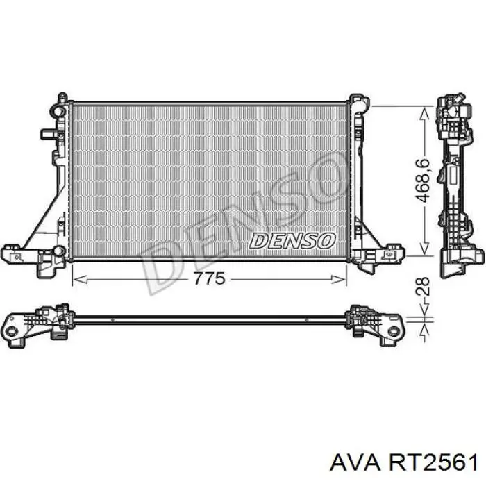 Купить RT2561 AVA Радиатор водяной