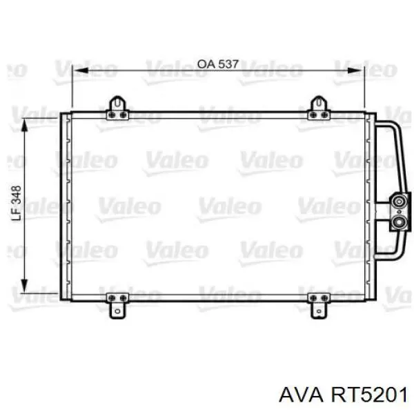Радиатор кондиционера RT5201 AVA