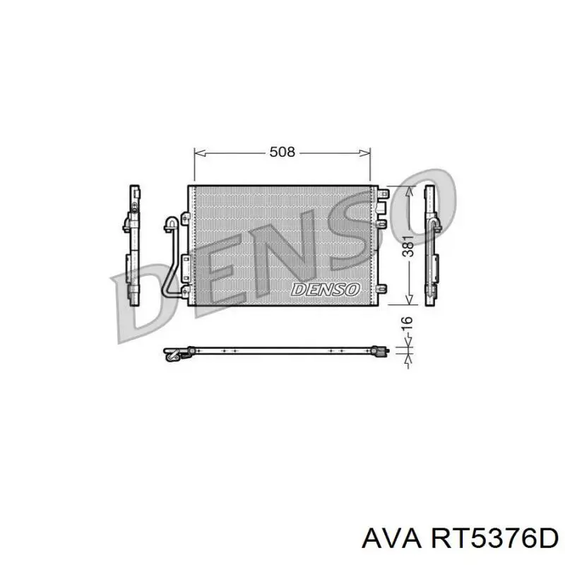 Купить RT5376D AVA Радиатор системы охлаждения кондиционера