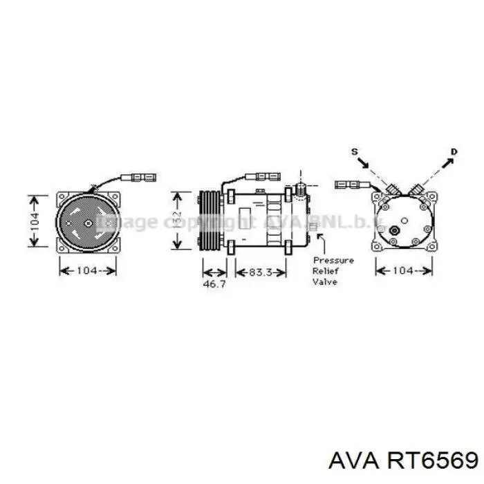 Радиатор печки (отопителя) AVA RT6569 цена, от 51.72 USD
