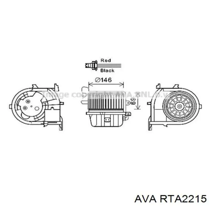 Радиатор охлаждения AVA RTA2215