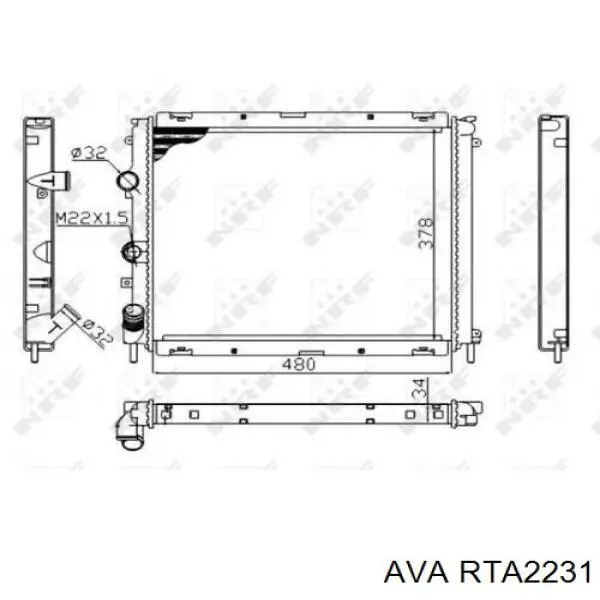 RTA2231 AVA радиатор