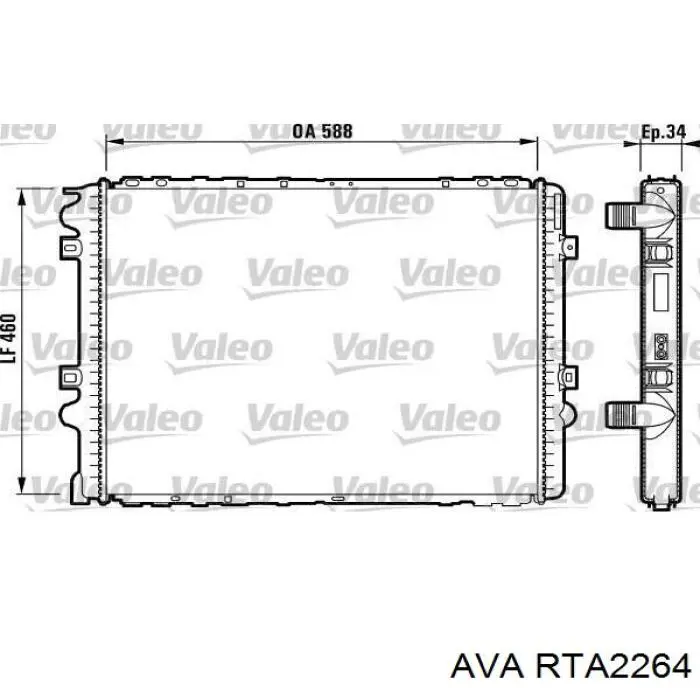 Радиатор RTA2264 AVA