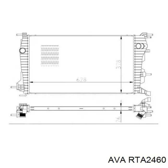Радиатор RTA2460 AVA