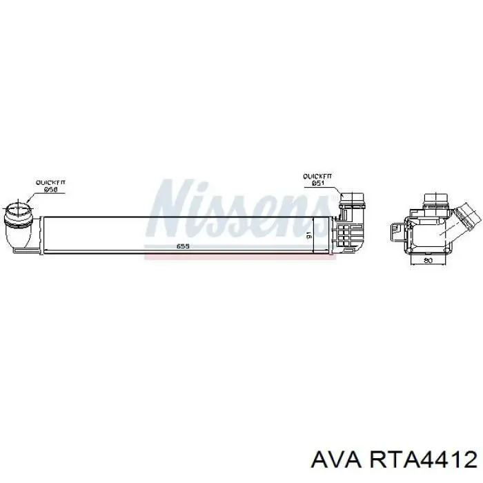 Интеркулер RTA4412 AVA