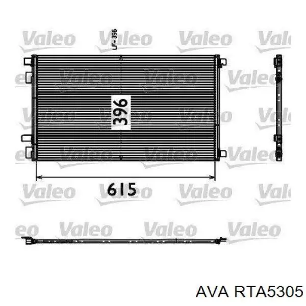 Радиатор кондиционера AVA RTA5305