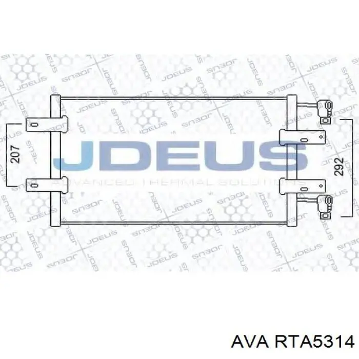 Купить RTA5314 AVA Радиатор системы охлаждения кондиционера
