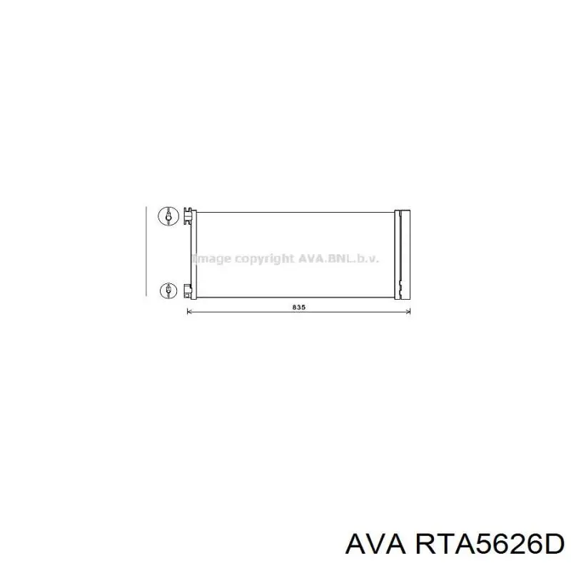 Радиатор кондиционера RTA5626D AVA