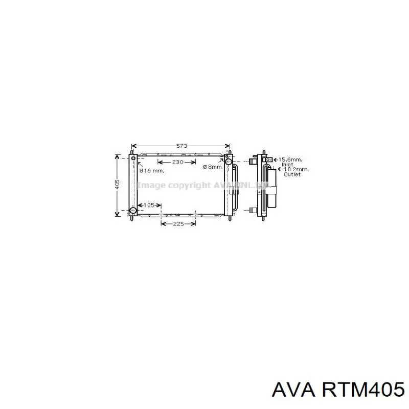 Радиатор RTM405 AVA