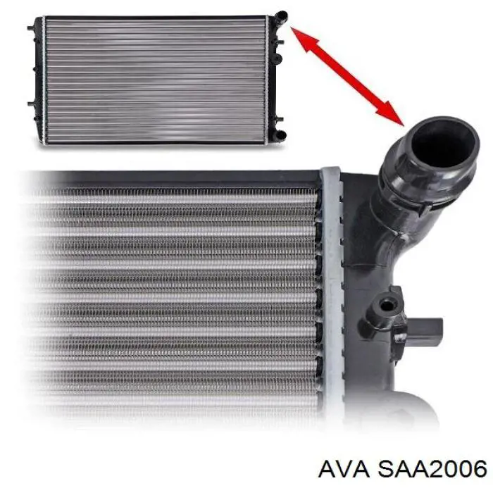 Радиатор SAA2006 AVA
