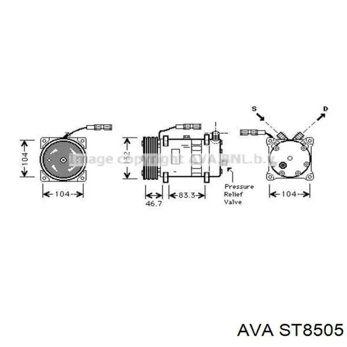Купить ST8505 AVA Электродвигатели (электродвигатель отопителя) или розетка прицепа штепсельная