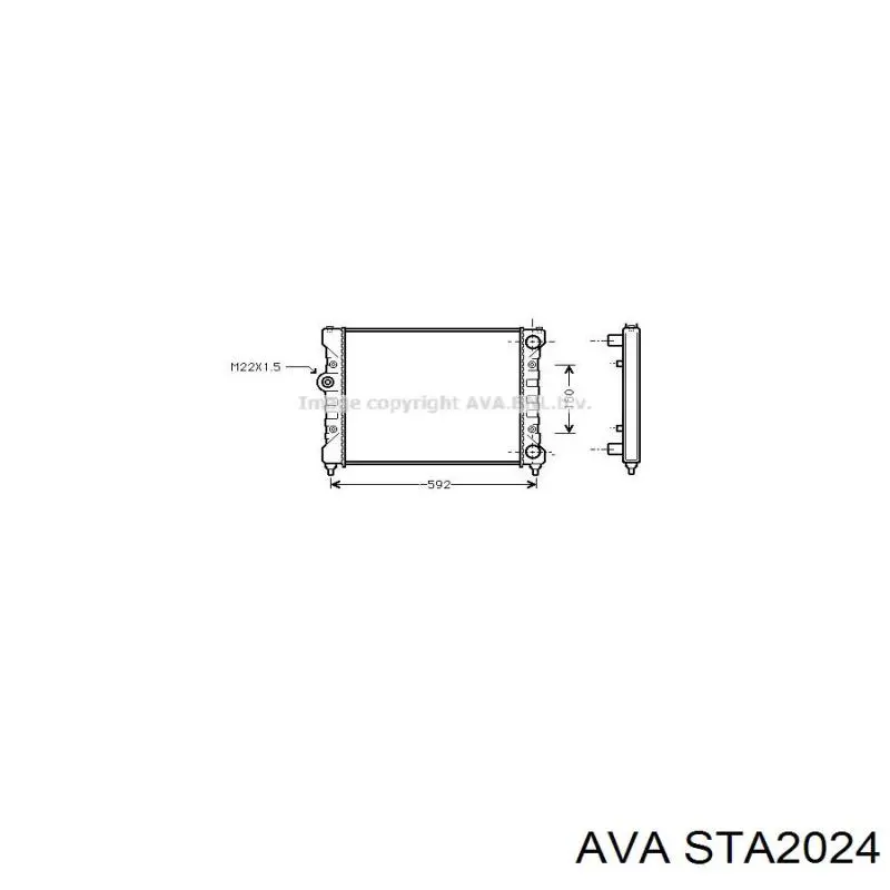 Радиатор STA2024 AVA