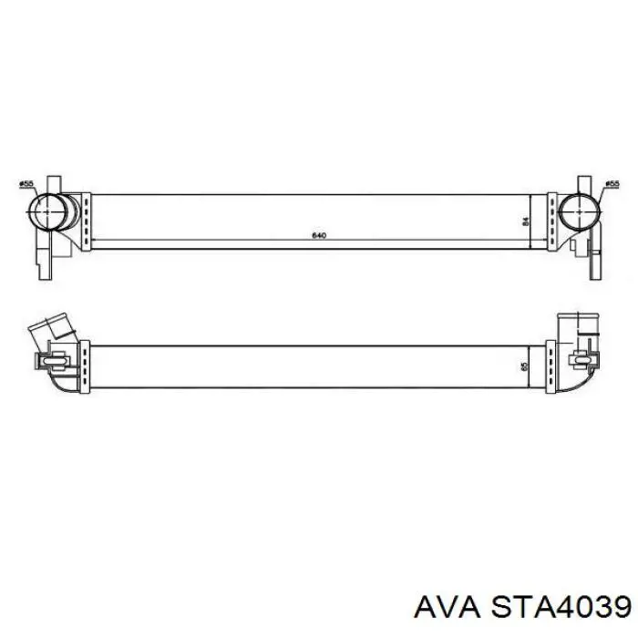 Купить STA4039 AVA Интеркулер