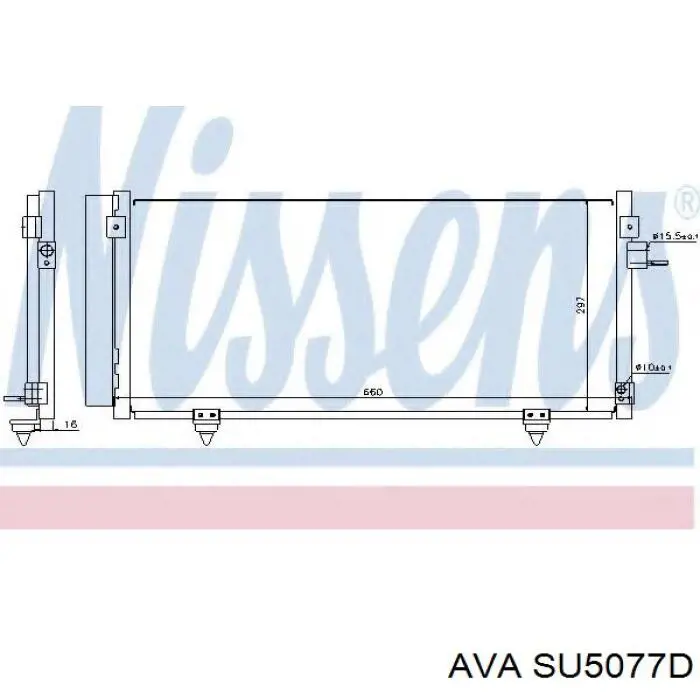 SU5077D AVA radiador de aparelho de ar condicionado