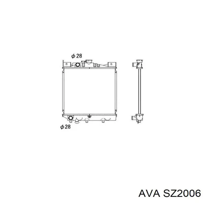 Радиатор SZ2006 AVA