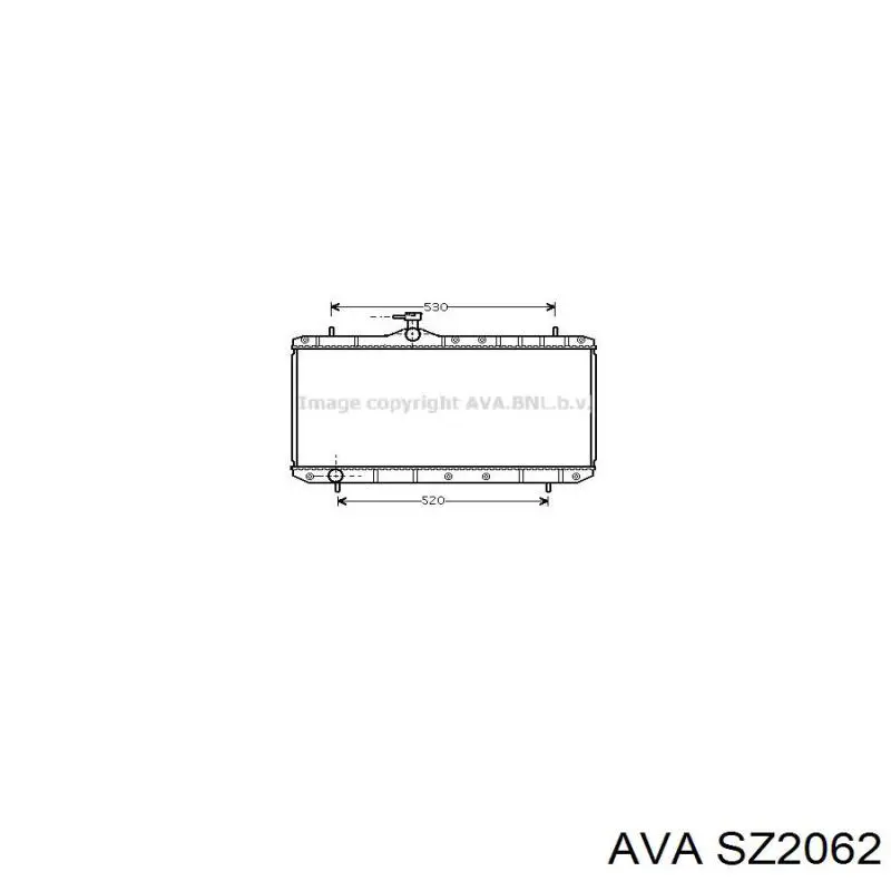 Радиатор SZ2062 AVA