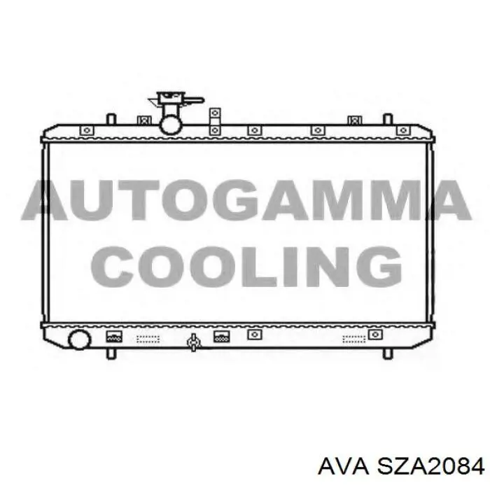 Радиатор охлаждения двигателя AVA SZA2084 цена, от 85.17 USD