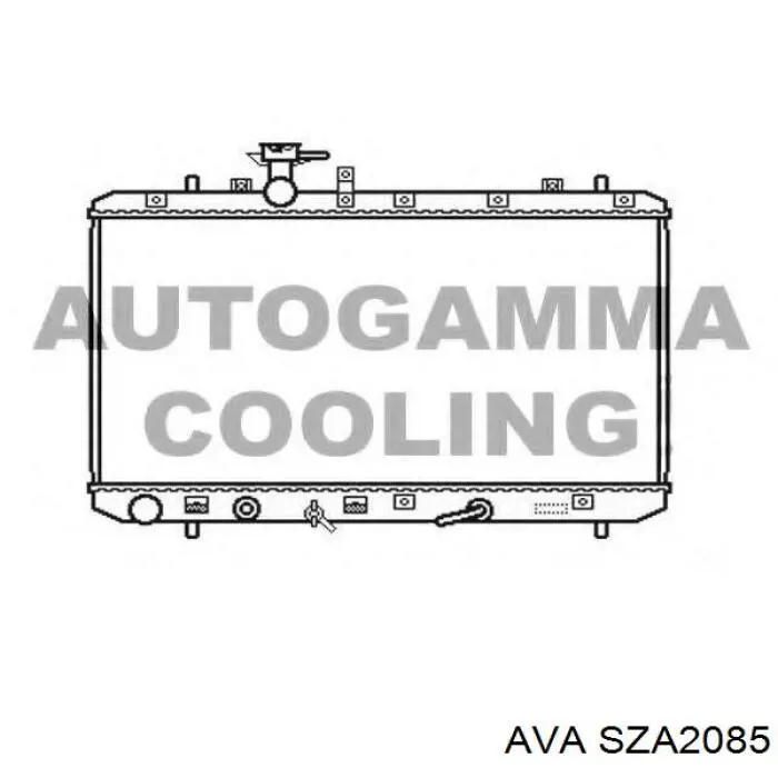 Радиатор охлаждения двигателя AVA SZA2085 цена, от 86.69 USD