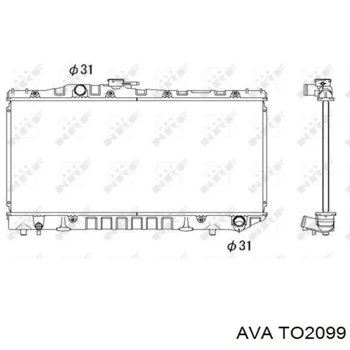 Радиатор TO2099 AVA