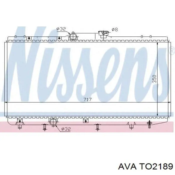 Радиатор TO2189 AVA