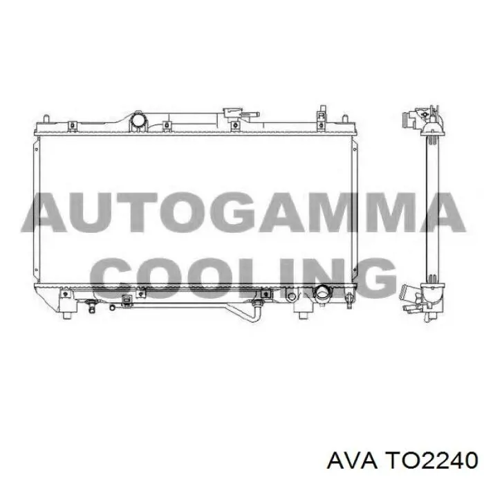 Радиатор TO2240 AVA