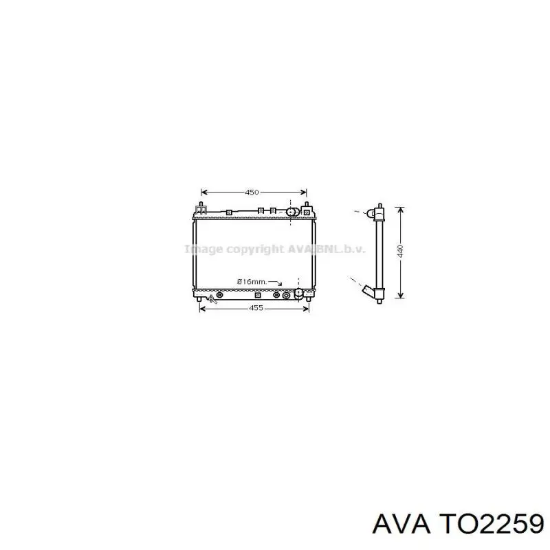 TO2259 AVA радиатор