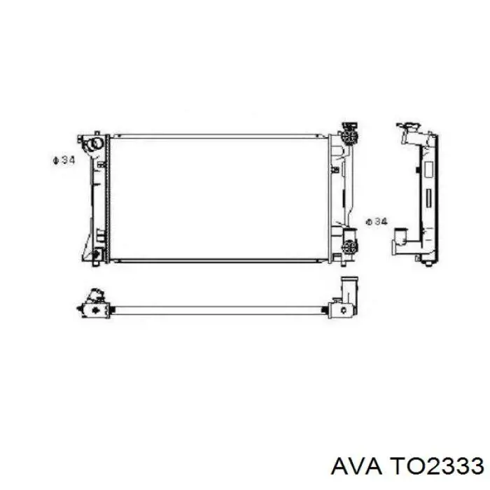 Радиатор TO2333 AVA