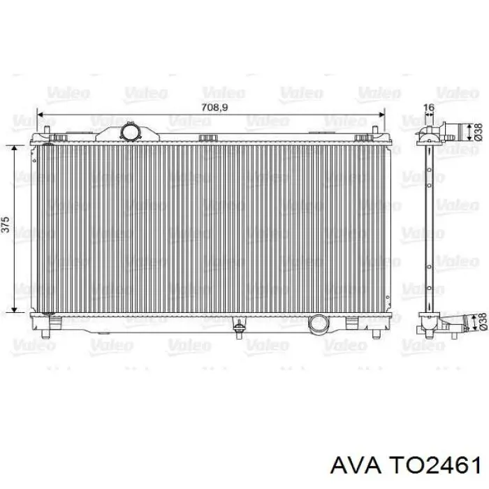 Радиатор TO2461 AVA